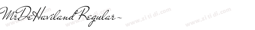 MrDeHaviland Regular字体转换